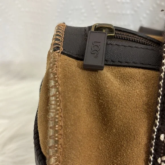 UGG Tan and Brown Mini Bag barrel purse - Picture 4 of 12
